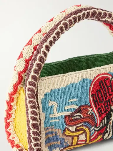 ALÉMAIS Ace Beaded Twill Mini Bag - Unknown | Thumbnail 5 ALÉMAIS Ace Beaded Twill Mini Bag - Unknown | Thumbnail 5