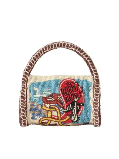 ALÉMAIS Ace Beaded Twill Mini Bag - Unknown | Thumbnail 1 ALÉMAIS Ace Beaded Twill Mini Bag - Unknown | Thumbnail 1