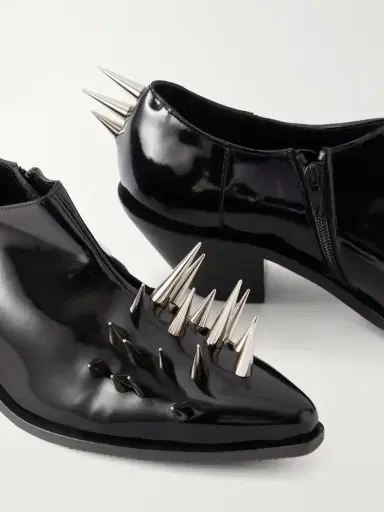 Junya Watanabe Studded Patent-leather Ankle Boots | Thumbnail 5 Junya Watanabe Studded Patent-leather Ankle Boots | Thumbnail 5