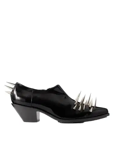 Junya Watanabe Studded Patent-leather Ankle Boots | Thumbnail 1 Junya Watanabe Studded Patent-leather Ankle Boots | Thumbnail 1