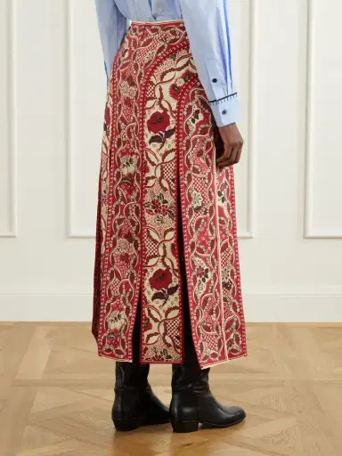 ALÉMAIS Kenny Floral-print Crepe Midi Skirt - Unknown | Thumbnail 3 ALÉMAIS Kenny Floral-print Crepe Midi Skirt - Unknown | Thumbnail 3