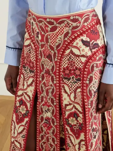 ALÉMAIS Kenny Floral-print Crepe Midi Skirt - Unknown | Thumbnail 4 ALÉMAIS Kenny Floral-print Crepe Midi Skirt - Unknown | Thumbnail 4