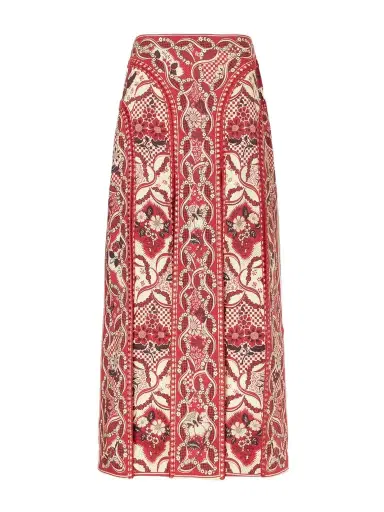 ALÉMAIS Kenny Floral-print Crepe Midi Skirt - Unknown | Thumbnail 1 ALÉMAIS Kenny Floral-print Crepe Midi Skirt - Unknown | Thumbnail 1