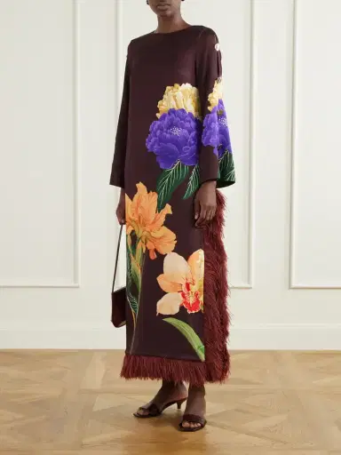 Borgo de Nor Brunetta Floral-print Cotton-blend Jacquard Maxi Dress | Thumbnail 2 Borgo de Nor Brunetta Floral-print Cotton-blend Jacquard Maxi Dress | Thumbnail 2