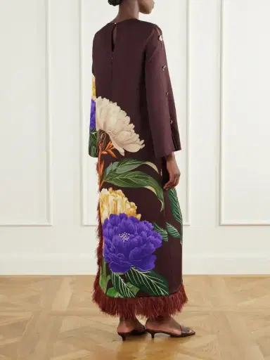 Borgo de Nor Brunetta Floral-print Cotton-blend Jacquard Maxi Dress | Thumbnail 3 Borgo de Nor Brunetta Floral-print Cotton-blend Jacquard Maxi Dress | Thumbnail 3