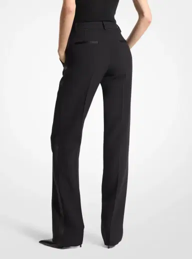 Michael Kors Collection Double Crepe Sablé Tuxedo Trousers in | Thumbnail 2 Michael Kors Collection Double Crepe Sablé Tuxedo Trousers in | Thumbnail 2
