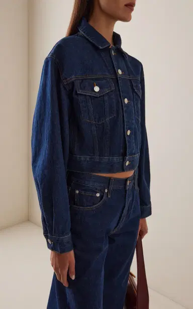 RE/DONE x Kaia Gerber A-Frame Denim Jacket | Thumbnail 2 RE/DONE x Kaia Gerber A-Frame Denim Jacket | Thumbnail 2