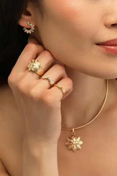 Sorellina Diamond Flower Bloom Ring | Thumbnail 2 Sorellina Diamond Flower Bloom Ring | Thumbnail 2