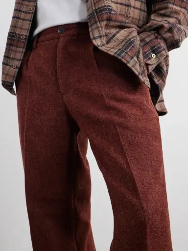 Portuguese Flannel Terroir Straight-Leg Pleated Wool-Twill Trousers - Men | Thumbnail 5 Portuguese Flannel Terroir Straight-Leg Pleated Wool-Twill Trousers - Men | Thumbnail 5