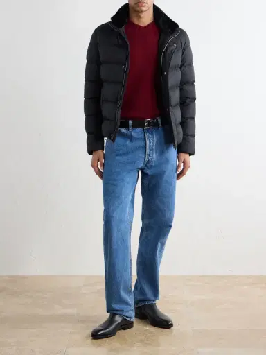 HERNO Arendelle Plush-Trimmed Quilted Shell Down Jacket - Men | Thumbnail 2 HERNO Arendelle Plush-Trimmed Quilted Shell Down Jacket - Men | Thumbnail 2