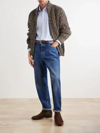 Thom Sweeney Lecce Striped Cotton-Poplin Shirt - Men | Thumbnail 2 Thom Sweeney Lecce Striped Cotton-Poplin Shirt - Men | Thumbnail 2
