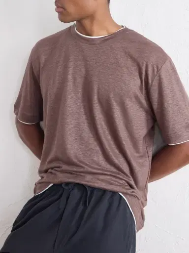 ELEVENTY Linen T-Shirt - Men | Thumbnail 5 ELEVENTY Linen T-Shirt - Men | Thumbnail 5