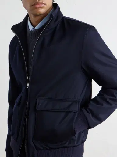 HERNO Virgin Wool-Twill Bomber Jacket - Men | Thumbnail 5 HERNO Virgin Wool-Twill Bomber Jacket - Men | Thumbnail 5