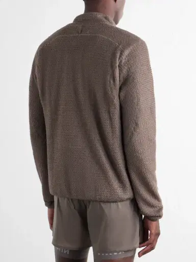 Satisfy Logo-Print FuzzFleece™ Half‑Zip Running Top - Men | Thumbnail 4 Satisfy Logo-Print FuzzFleece™ Half‑Zip Running Top - Men | Thumbnail 4