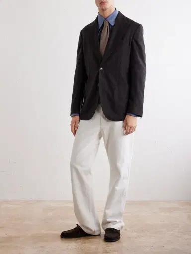 De Petrillo Faro Wool and Cashmere-Blend Blazer - Men | Thumbnail 2 De Petrillo Faro Wool and Cashmere-Blend Blazer - Men | Thumbnail 2