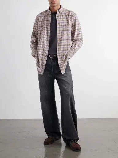 Portuguese Flannel Cedar Checked Cotton-Flannel Shirt - Men | Thumbnail 2 Portuguese Flannel Cedar Checked Cotton-Flannel Shirt - Men | Thumbnail 2