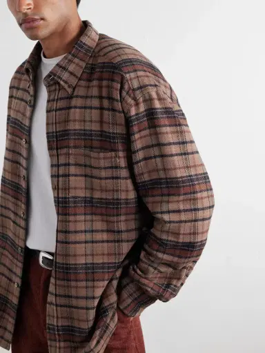 Portuguese Flannel Stalia Checked Cotton-Flannel Shirt - Men | Thumbnail 5 Portuguese Flannel Stalia Checked Cotton-Flannel Shirt - Men | Thumbnail 5
