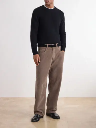 AMI PARIS Logo-Embroidered Cashmere and Wool-Blend Sweater - Men | Thumbnail 2 AMI PARIS Logo-Embroidered Cashmere and Wool-Blend Sweater - Men | Thumbnail 2