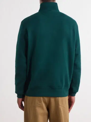 Polo Ralph Lauren Logo-Embroidered Cotton-Blend Half-Zip Sweatshirt - Men | Thumbnail 4 Polo Ralph Lauren Logo-Embroidered Cotton-Blend Half-Zip Sweatshirt - Men | Thumbnail 4