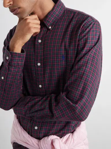 Polo Ralph Lauren Logo-Embroidered Checked Cotton Shirt - Men | Thumbnail 5 Polo Ralph Lauren Logo-Embroidered Checked Cotton Shirt - Men | Thumbnail 5