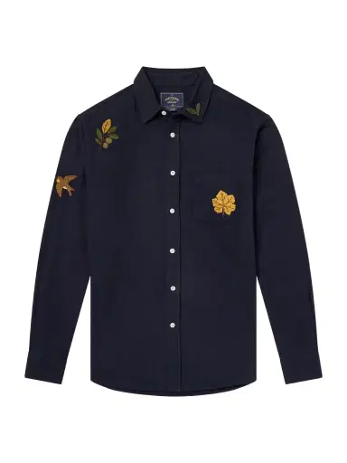 Portuguese Flannel Embroidered Cotton-Flannel Shirt - Men | Thumbnail 1 Portuguese Flannel Embroidered Cotton-Flannel Shirt - Men | Thumbnail 1