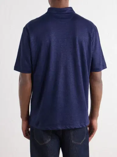 ELEVENTY Linen-Jersey Polo Shirt - Men | Thumbnail 4 ELEVENTY Linen-Jersey Polo Shirt - Men | Thumbnail 4