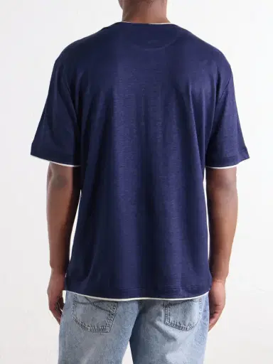 ELEVENTY Linen T-Shirt - Men | Thumbnail 4 ELEVENTY Linen T-Shirt - Men | Thumbnail 4