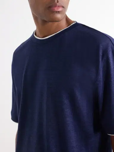 ELEVENTY Linen T-Shirt - Men | Thumbnail 5 ELEVENTY Linen T-Shirt - Men | Thumbnail 5
