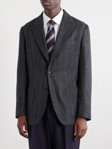 De Petrillo Faro Wool and Cashmere-Blend Blazer - Men | Thumbnail 3 De Petrillo Faro Wool and Cashmere-Blend Blazer - Men | Thumbnail 3
