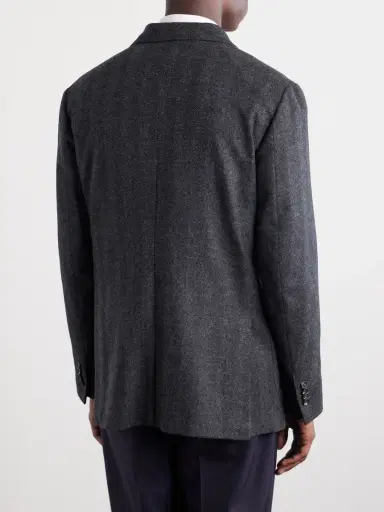 De Petrillo Faro Wool and Cashmere-Blend Blazer - Men | Thumbnail 4 De Petrillo Faro Wool and Cashmere-Blend Blazer - Men | Thumbnail 4