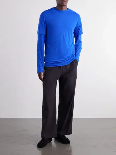 Literary Sport James Wool-Blend T-Shirt - Men | Thumbnail 2 Literary Sport James Wool-Blend T-Shirt - Men | Thumbnail 2