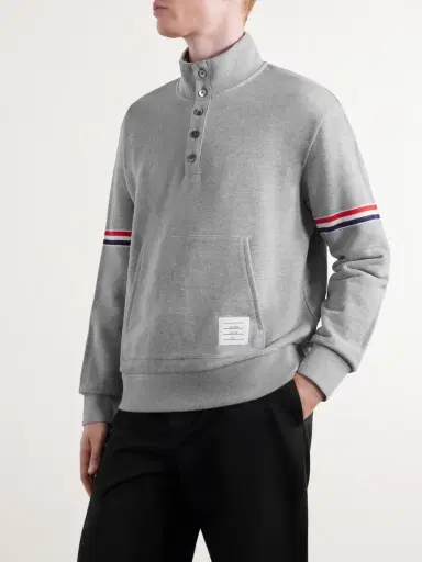 Thom Browne Cotton-Piqué Sweatshirt - Men | Thumbnail 3 Thom Browne Cotton-Piqué Sweatshirt - Men | Thumbnail 3
