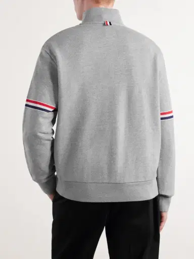 Thom Browne Cotton-Piqué Sweatshirt - Men | Thumbnail 4 Thom Browne Cotton-Piqué Sweatshirt - Men | Thumbnail 4
