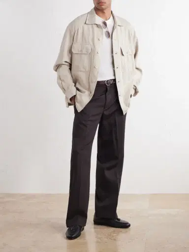 Ralph Lauren Purple Label Cotton and Linen-Blend Shirt - Men | Thumbnail 2 Ralph Lauren Purple Label Cotton and Linen-Blend Shirt - Men | Thumbnail 2