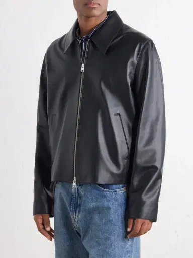 AMI PARIS Leather Jacket - Men | Thumbnail 3 AMI PARIS Leather Jacket - Men | Thumbnail 3