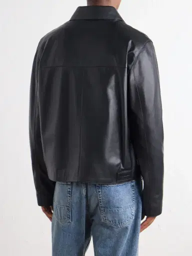 AMI PARIS Leather Jacket - Men | Thumbnail 4 AMI PARIS Leather Jacket - Men | Thumbnail 4