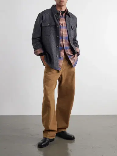 Portuguese Flannel Logia Checked Cotton-Flannel Shirt - Men | Thumbnail 2 Portuguese Flannel Logia Checked Cotton-Flannel Shirt - Men | Thumbnail 2