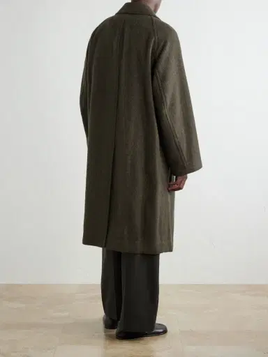 Lemaire Double-Breasted Wool and Alpaca-Blend Felt Coat - Men | Thumbnail 4 Lemaire Double-Breasted Wool and Alpaca-Blend Felt Coat - Men | Thumbnail 4