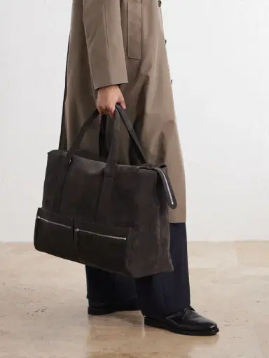 Métier Racer 53 Suede Weekend Bag - Men | Thumbnail 2 Métier Racer 53 Suede Weekend Bag - Men | Thumbnail 2