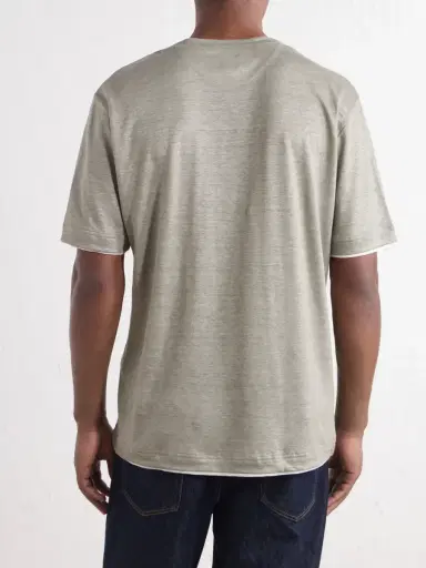 ELEVENTY Linen T-Shirt - Men | Thumbnail 4 ELEVENTY Linen T-Shirt - Men | Thumbnail 4