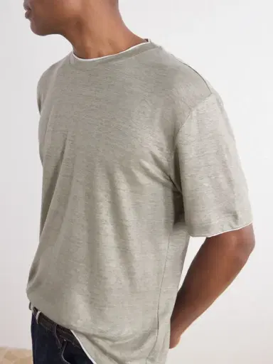 ELEVENTY Linen T-Shirt - Men | Thumbnail 5 ELEVENTY Linen T-Shirt - Men | Thumbnail 5