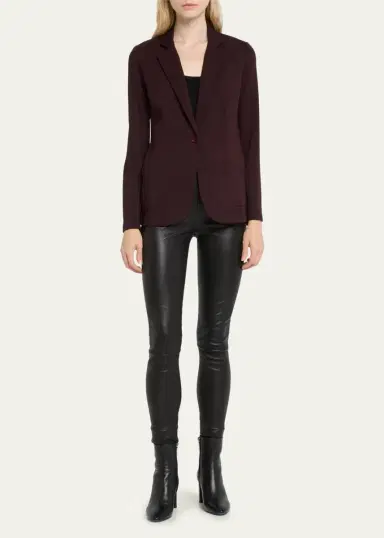 MAJESTIC FILATURES French Terry One-Button Blazer | Thumbnail 2 MAJESTIC FILATURES French Terry One-Button Blazer | Thumbnail 2
