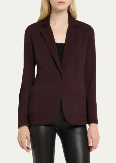MAJESTIC FILATURES French Terry One-Button Blazer | Thumbnail 4 MAJESTIC FILATURES French Terry One-Button Blazer | Thumbnail 4