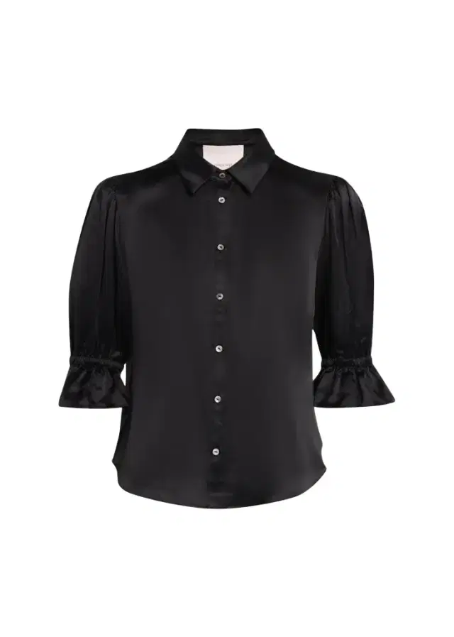 Fiona Silk Satin Short-Sleeve Top Fiona Silk Satin Short-Sleeve Top