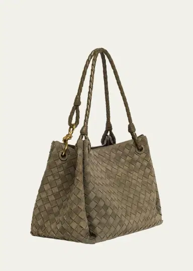 Bottega Veneta Large Parachute Suede Shoulder Bag | Thumbnail 3 Bottega Veneta Large Parachute Suede Shoulder Bag | Thumbnail 3