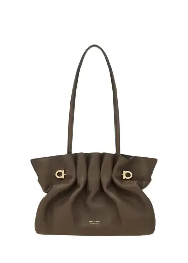 Ferragamo Small Piercing Nappa Leather Shoulder Bag | Thumbnail 1 Ferragamo Small Piercing Nappa Leather Shoulder Bag | Thumbnail 1