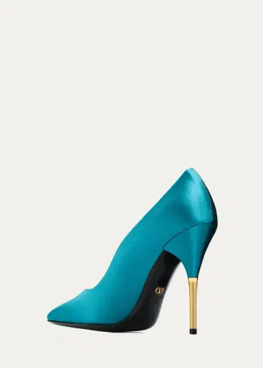 Valentino Garavani Satin Stiletto Pump | Thumbnail 4 Valentino Garavani Satin Stiletto Pump | Thumbnail 4