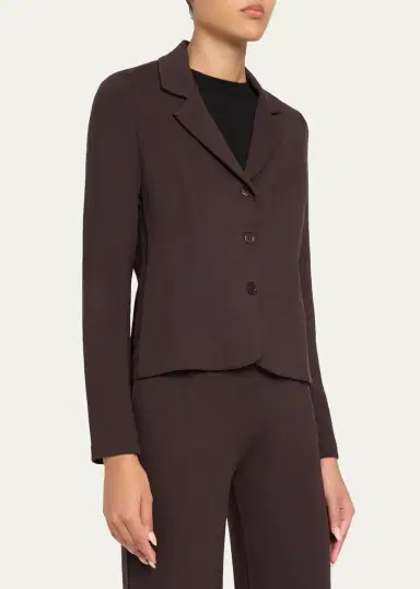 MAJESTIC FILATURES Single-Breasted French Terry Blazer | Thumbnail 4 MAJESTIC FILATURES Single-Breasted French Terry Blazer | Thumbnail 4