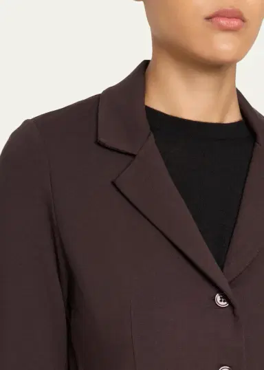MAJESTIC FILATURES Single-Breasted French Terry Blazer | Thumbnail 5 MAJESTIC FILATURES Single-Breasted French Terry Blazer | Thumbnail 5
