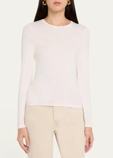 MAJESTIC FILATURES Soft Touch Long-Sleeve Crewneck | Thumbnail 4 MAJESTIC FILATURES Soft Touch Long-Sleeve Crewneck | Thumbnail 4